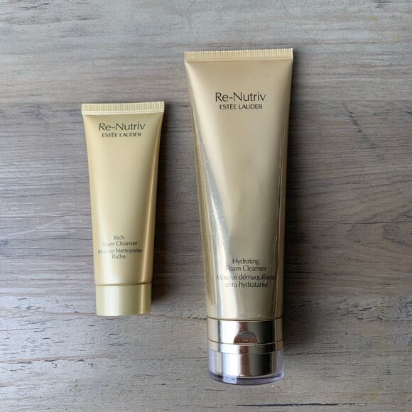 Estee Lauder Other - Estee Lauder Re-Nutriv Hydrating Foam Cleanser 4.2oz and 1.7oz New READ